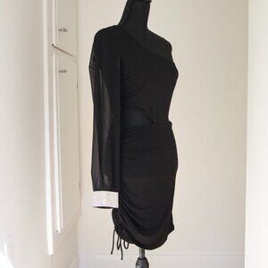 City Studio - One Sleeve Black Dress